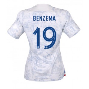 Frankrike Karim Benzema #19 kläder Kvinnor VM 2022 Bortatröja Kortärmad